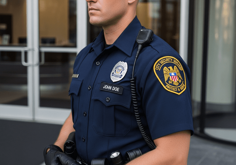 Corporate security uniform patches